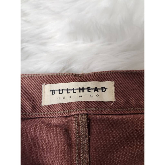 Bullhead Womens Cut Off Denim Shorts Pink Distressed High Rise Button Fly 25 - Picture 5 of 7